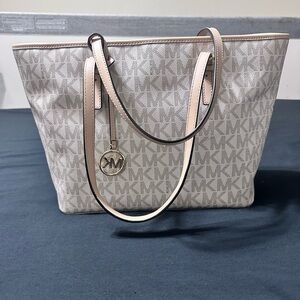 Michael Kors Cream Logo Tote